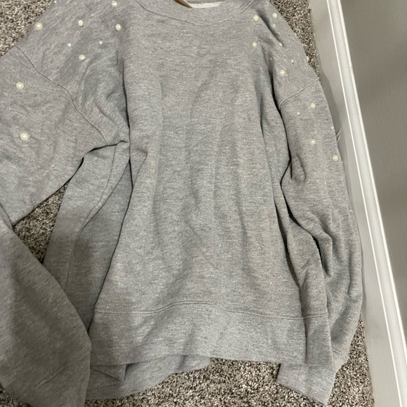 Mossimo Supply Co. Gray Sweater with Pearl Details - Picture 2 of 3
